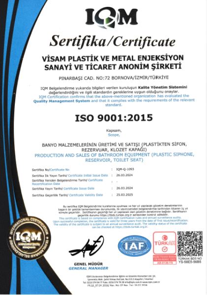 KALİTE YÖNETİM SİSTEMİ ISO 9001:2015